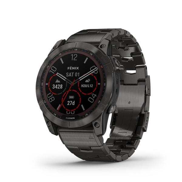 Garmin-Fenix-7X-Sapphire-Solar-Carbon-Gray-Ti-with-Metal-Band